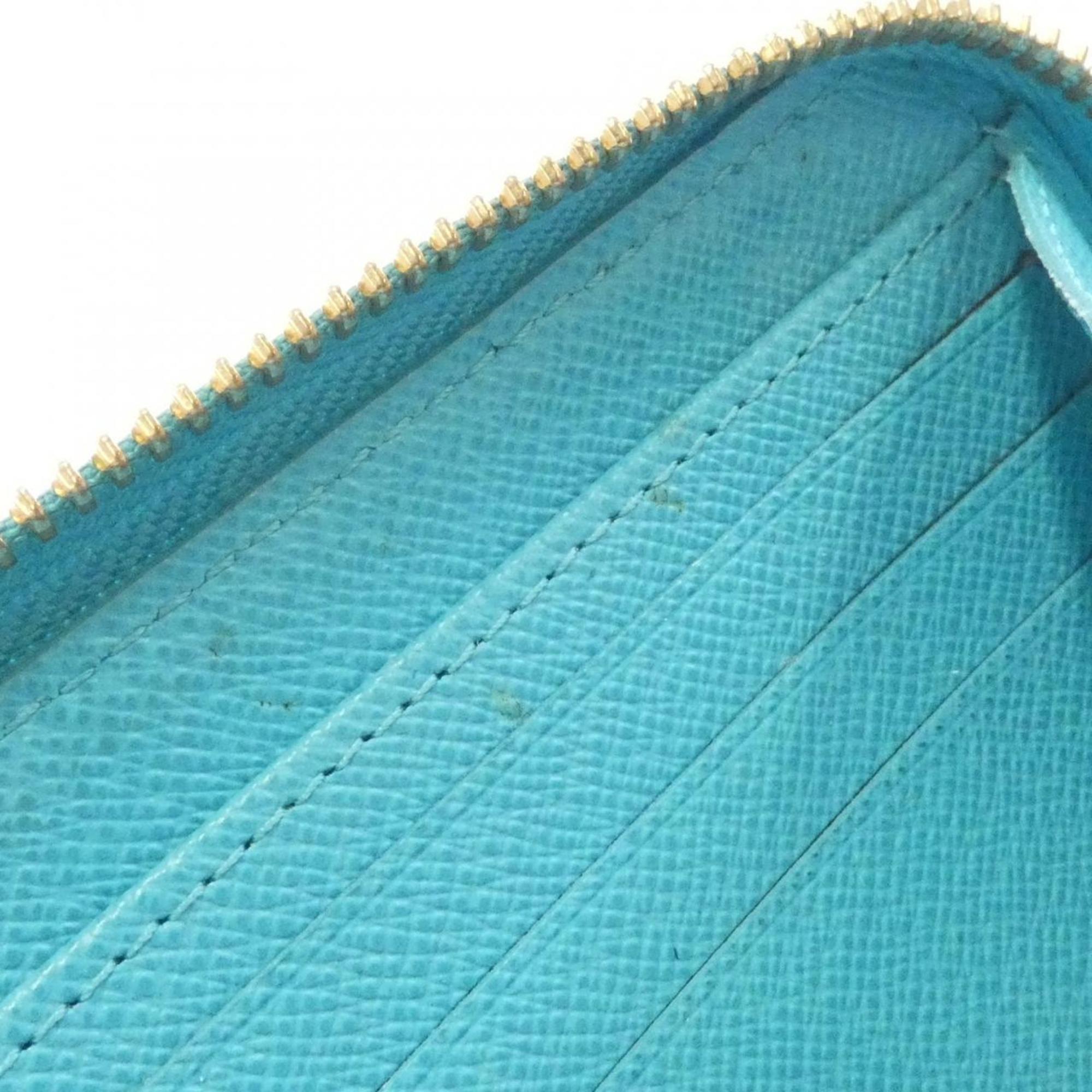 Louis Vuitton Blue Leather Long Wallet