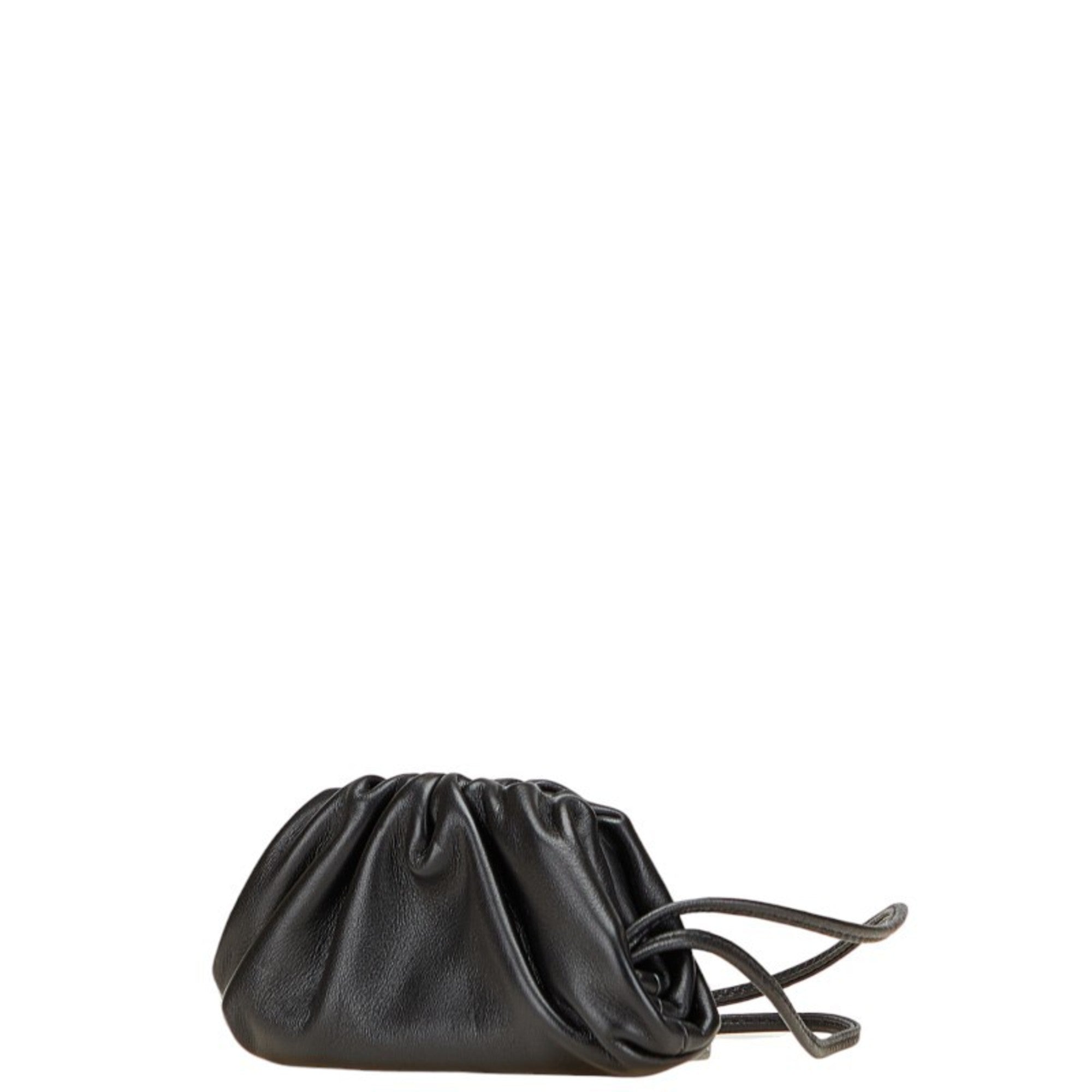 Bottega Veneta Black Leather Coin Purse/Coin Case