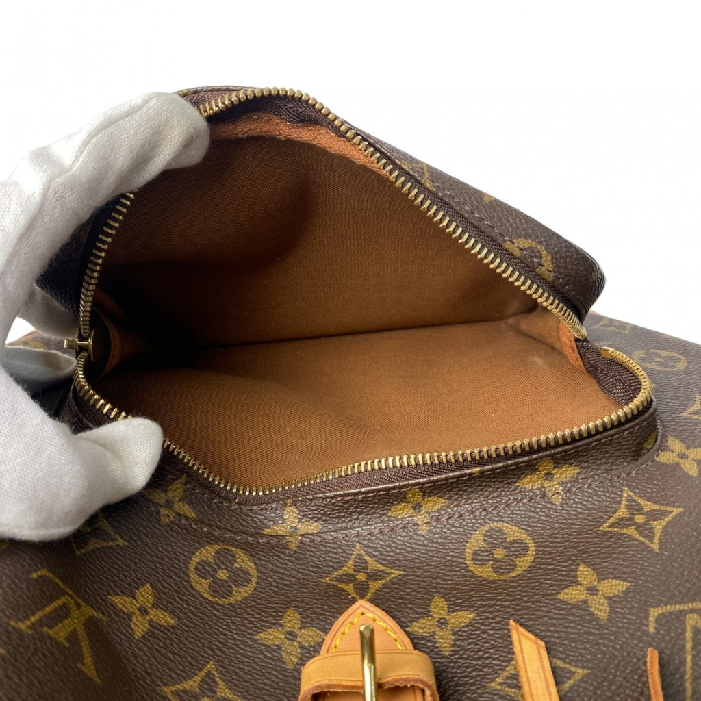 Louis Vuitton Brown Pvc Leather Backpack