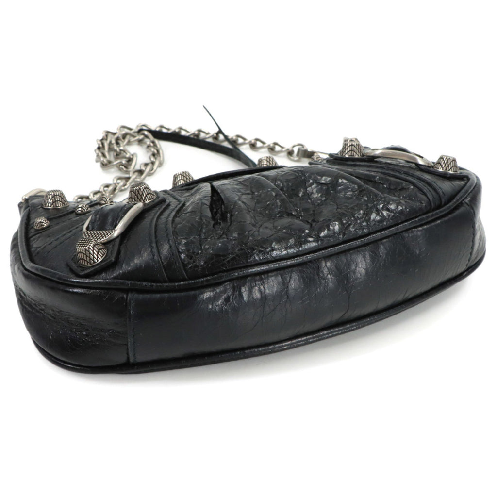 Balenciaga Black Leather Hand