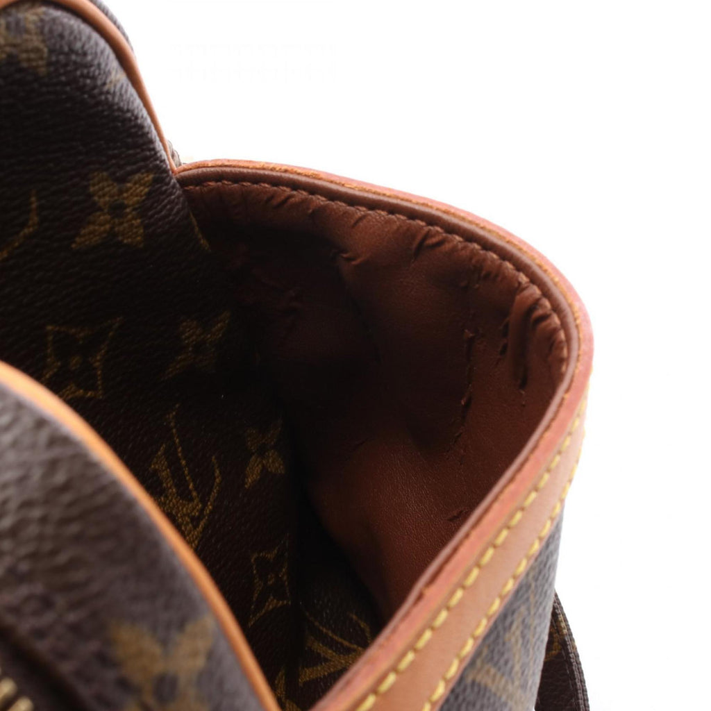 Louis Vuitton Brown Coated Canvas Leather Shoulder Bag