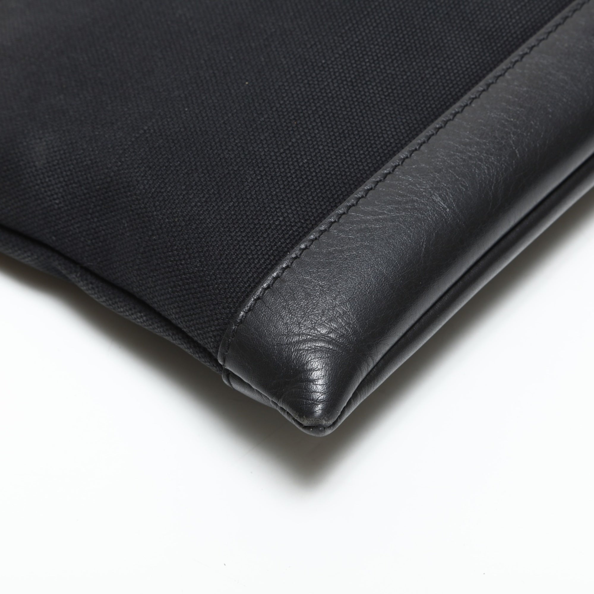 Balenciaga Black Canvas Clutch