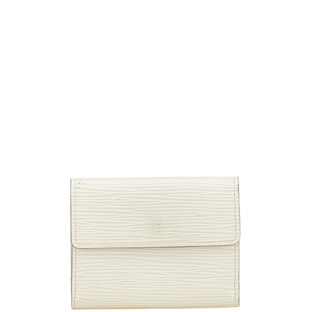 Louis Vuitton Lv Off White White Leather Coin Purse/Coin Case