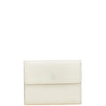 Louis Vuitton Lv Off White White Leather Coin Purse/Coin Case