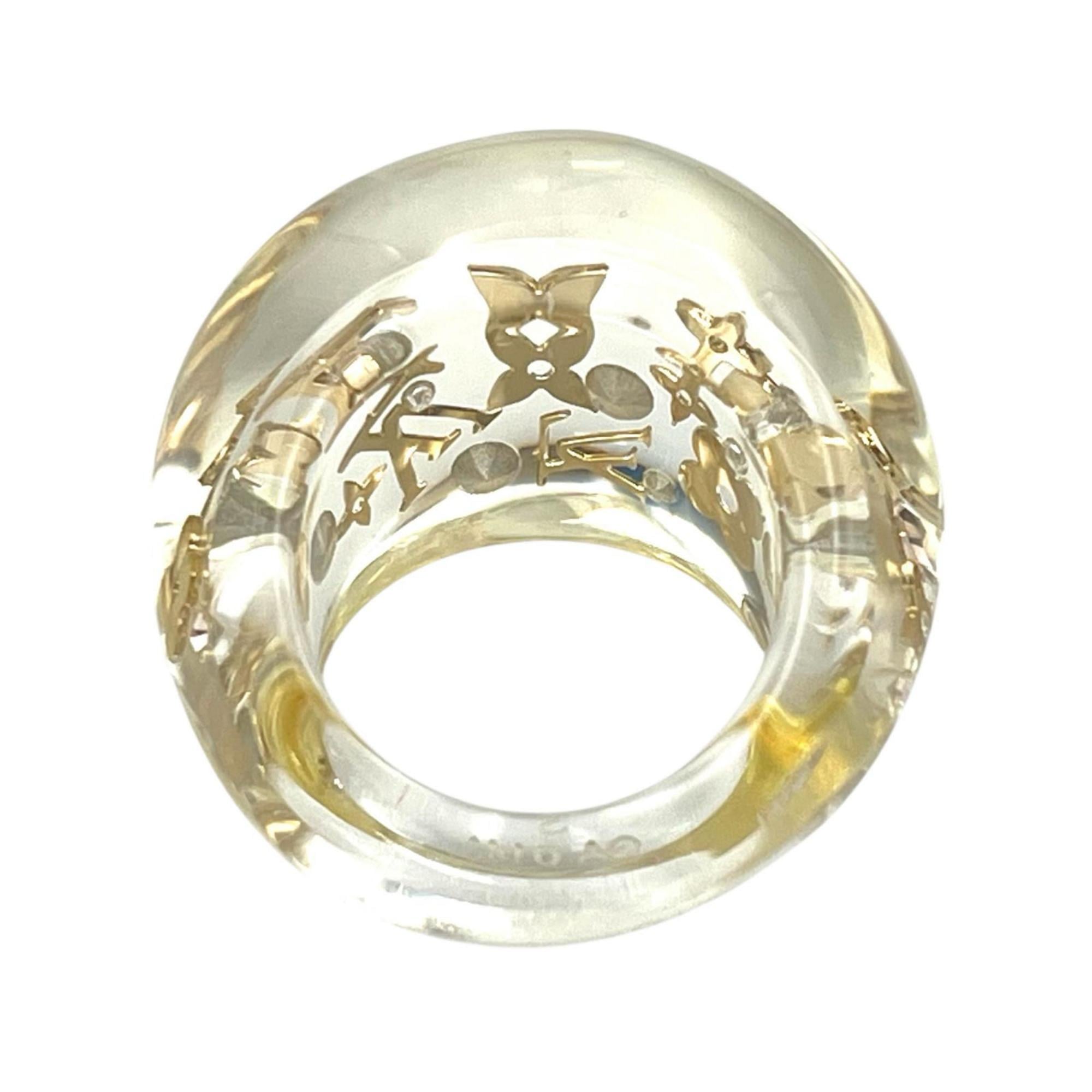 Louis Vuitton Silver Clear Band Ring