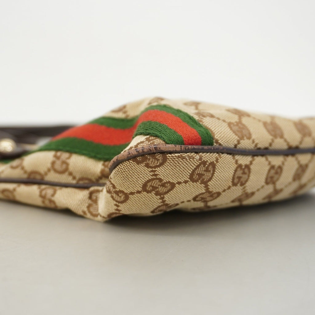 Gucci Beige Canvas Shoulder Bag (Pre-Owned)