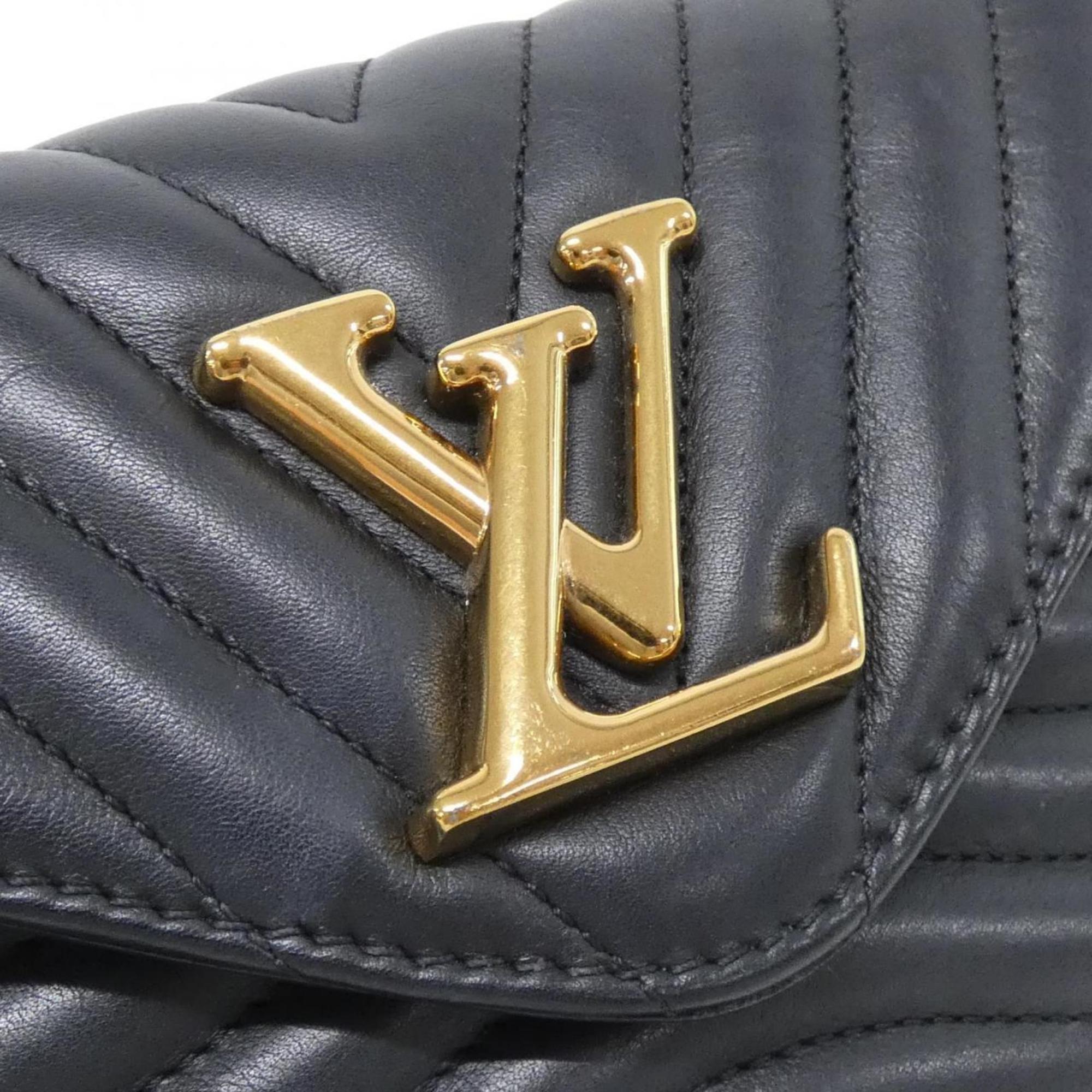 Louis Vuitton Black Leather Pochette Shoulder Bag