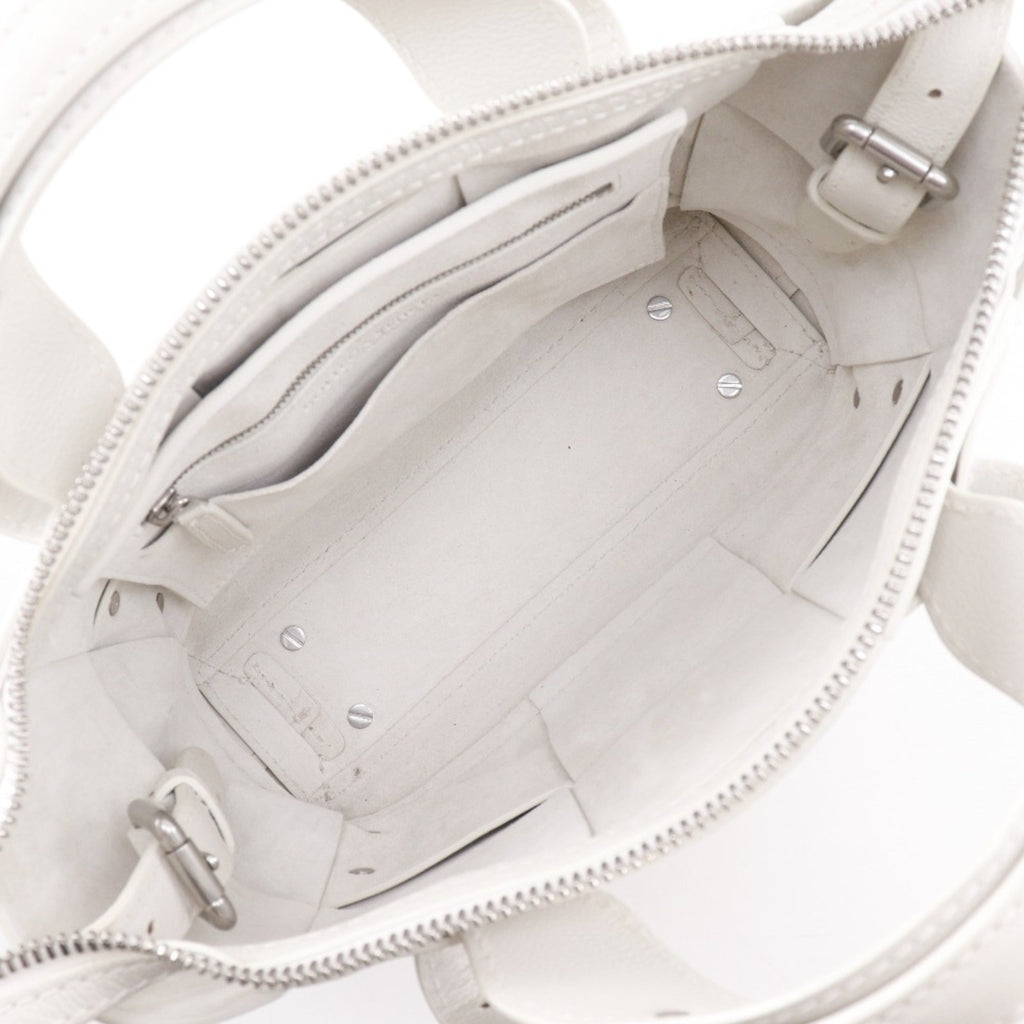 Bottega Veneta White Leather Handbag