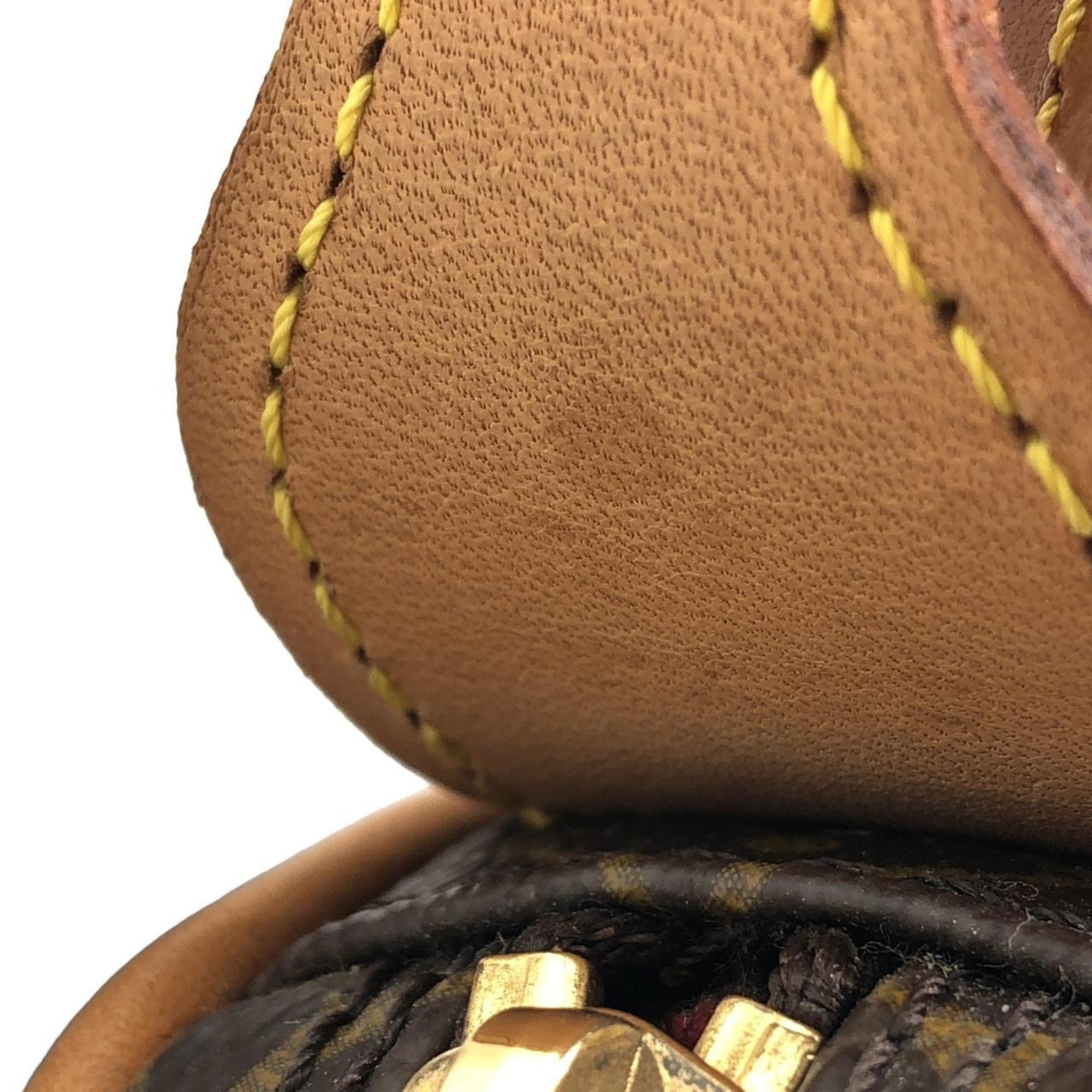 Louis Vuitton Marron Coated Canvas Pochette Shoulder Bag