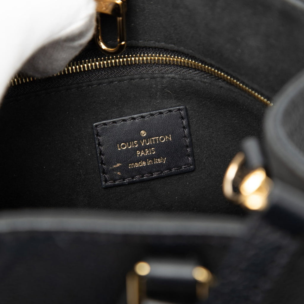 Louis Vuitton Black Noir Monogram Empreinte Shoulder Bag Tote Bag