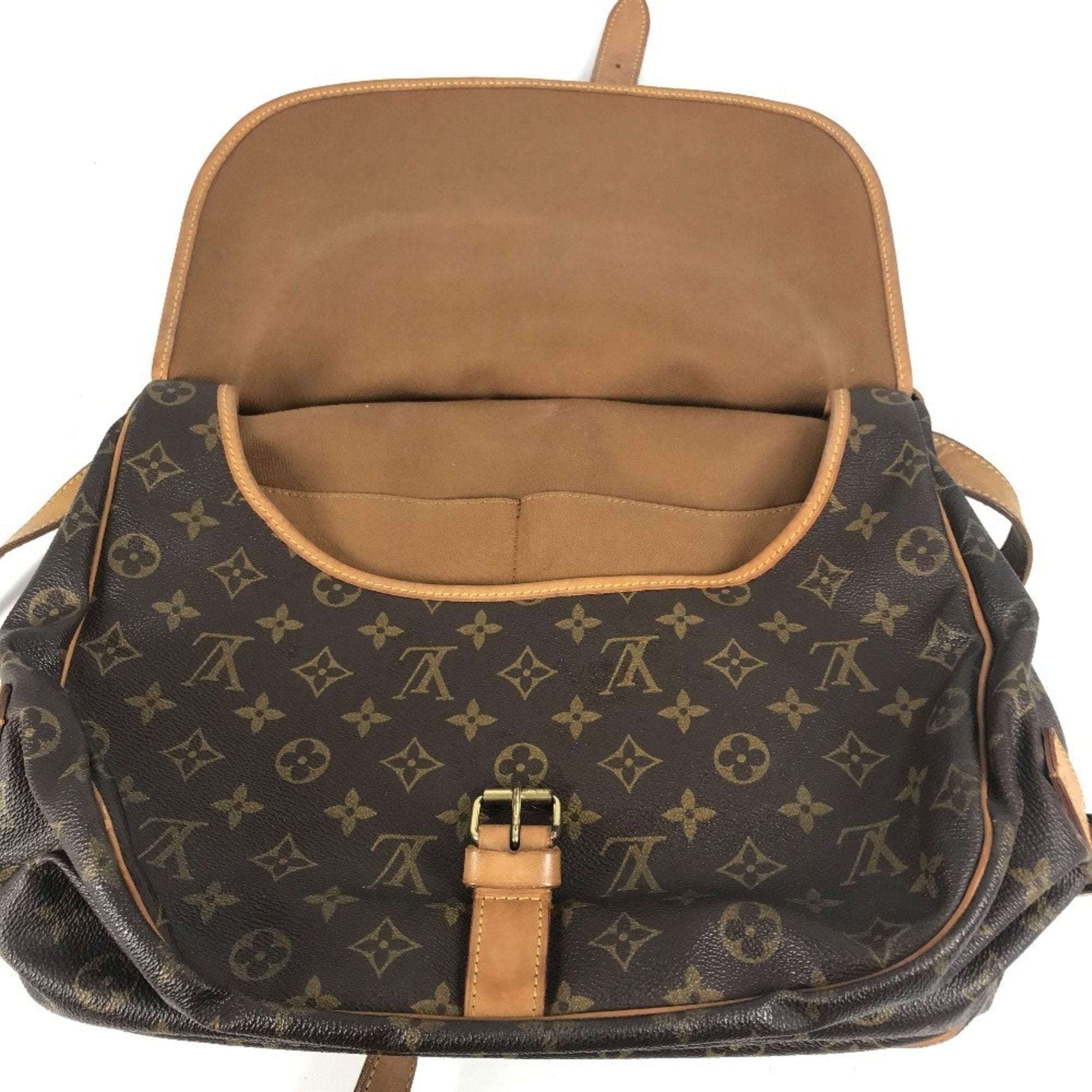 Louis Vuitton Brown Monogram Canvas Shoulder Bag