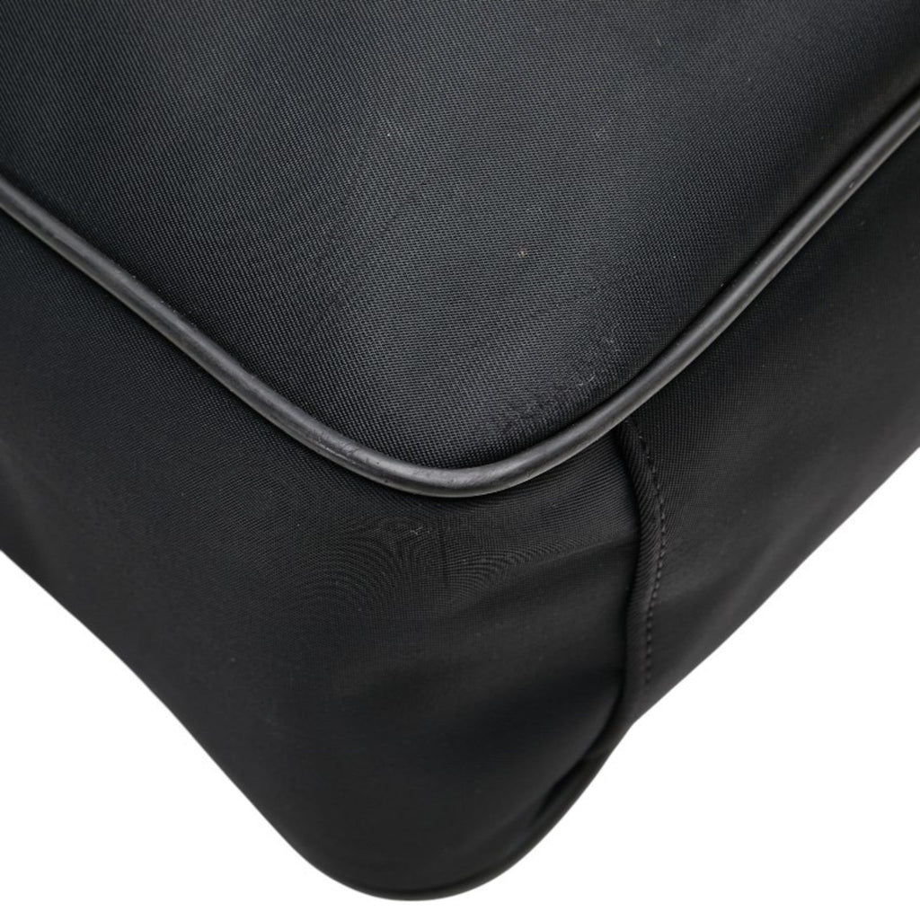 Burberry Beige Black Nylon Canvas Shoulder Bag Tote Bag
