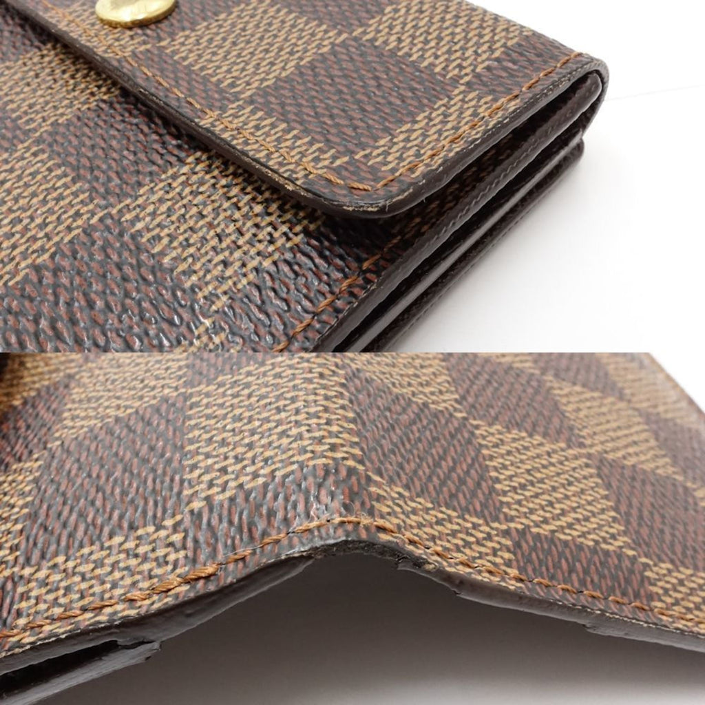 Louis Vuitton Damier Canvas Ebene Damier Canvas Wallet