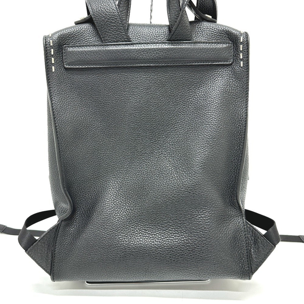 Fendi Black Leather Backpack
