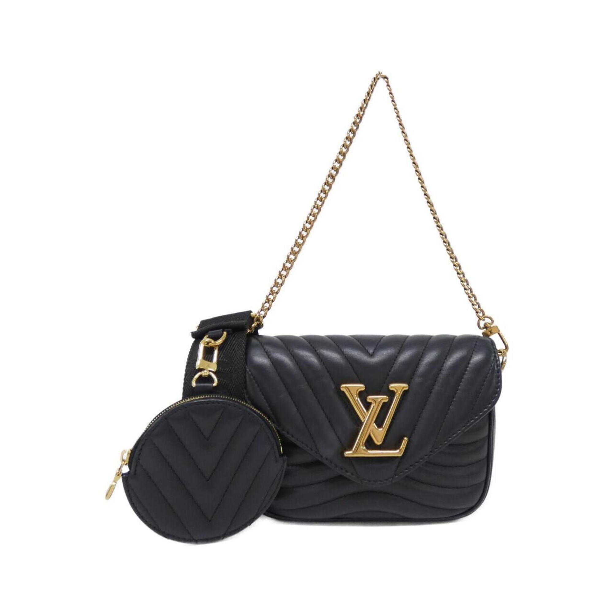 Louis Vuitton Black Leather Pochette Shoulder Bag