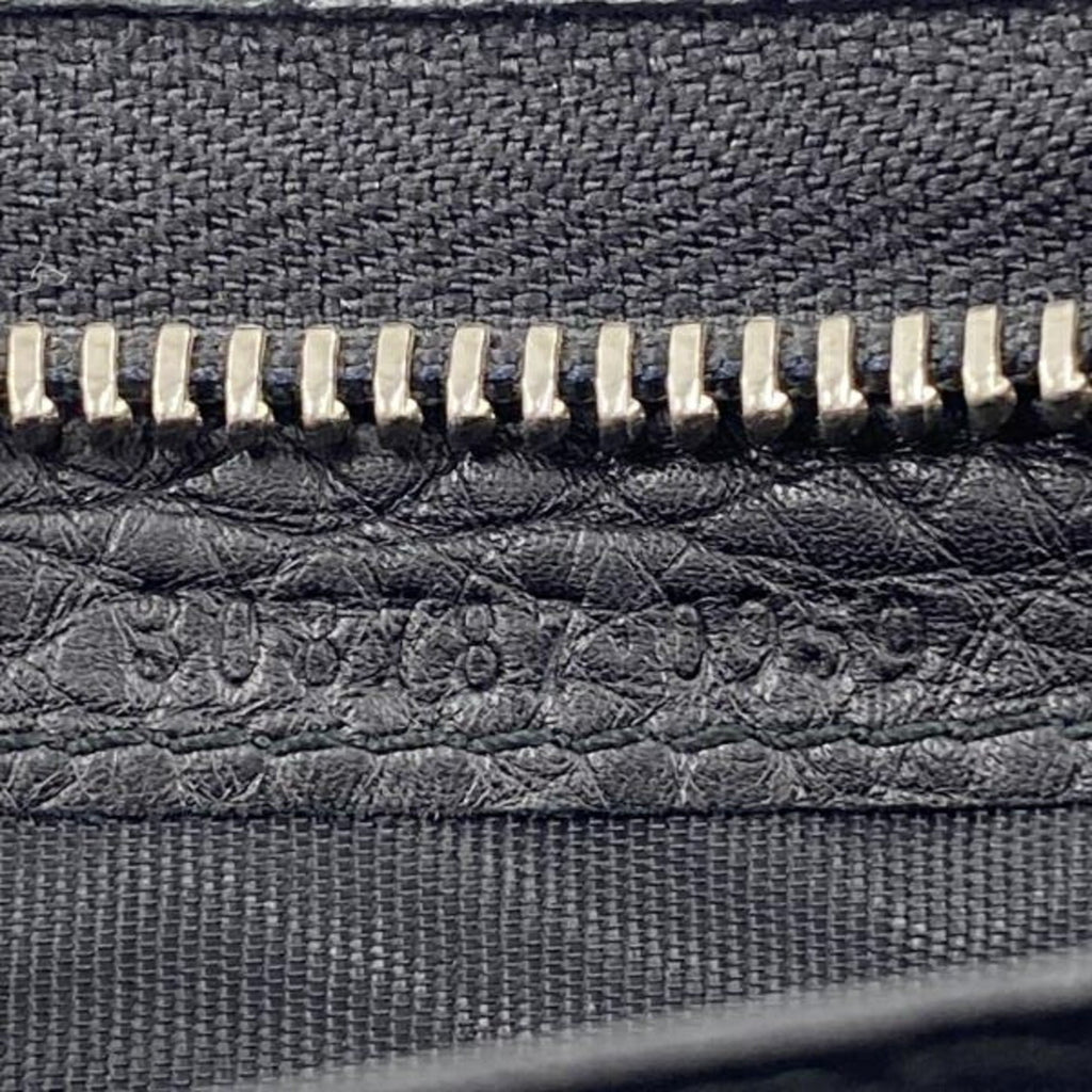 Gucci Black Leather Long Wallet (Bi-Fold) (Pre-Owned)