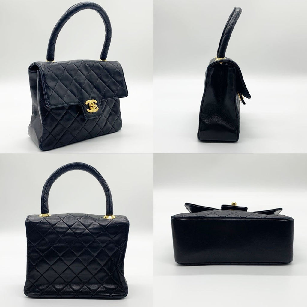 Chanel Black Leather Handbag