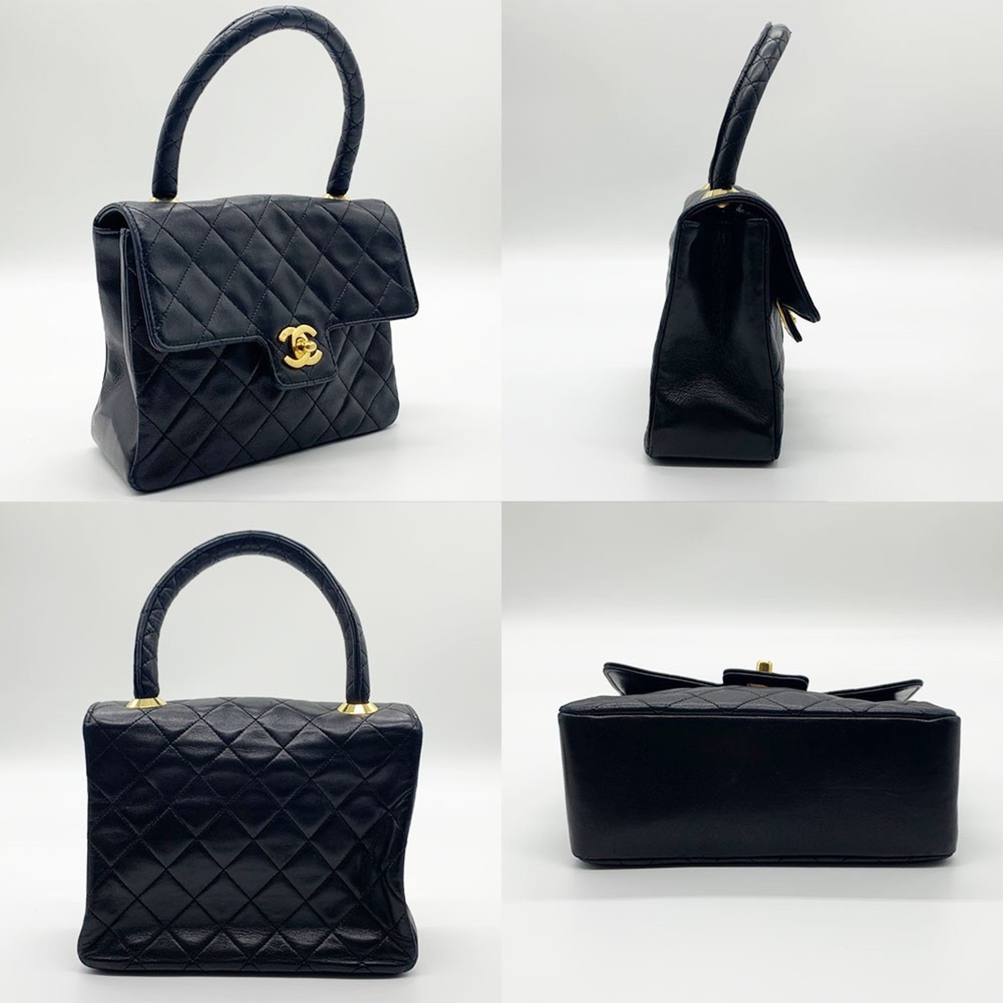 Chanel Black Leather Handbag