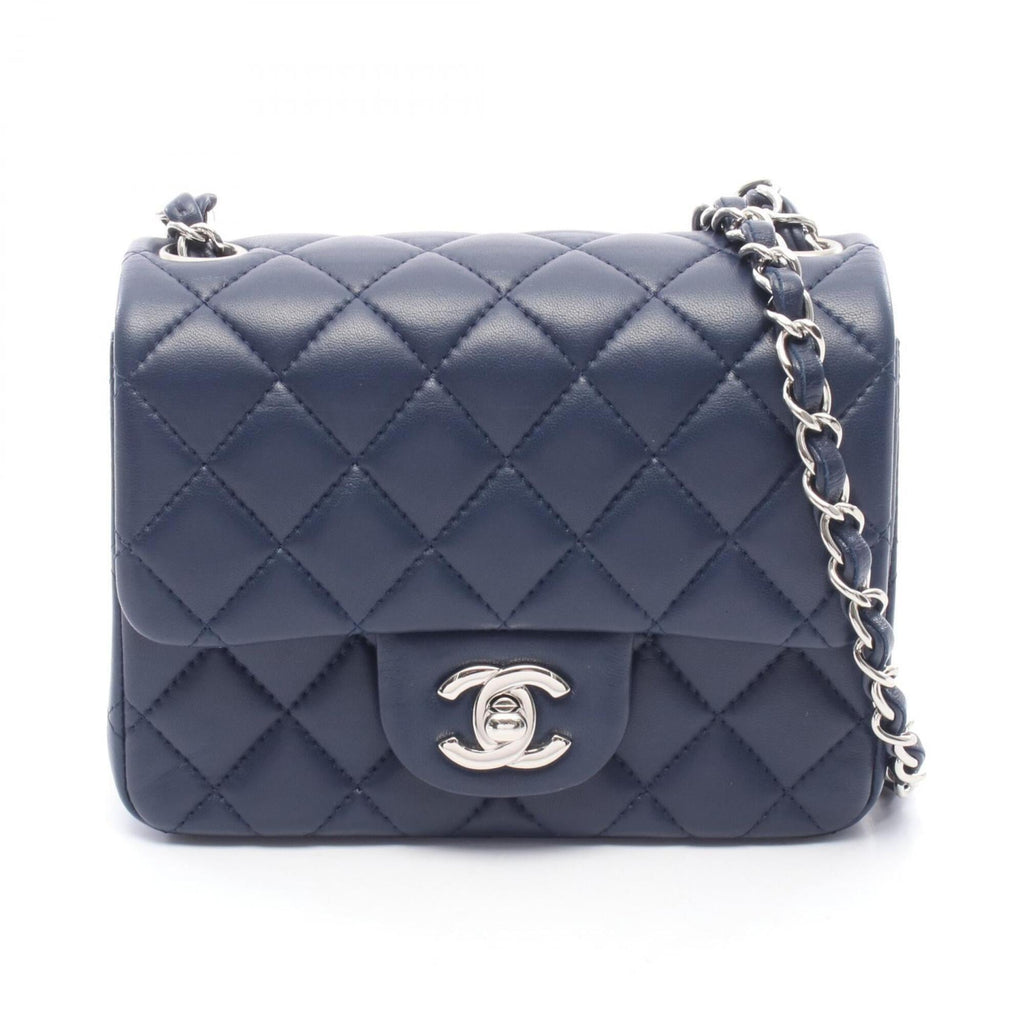 Chanel Navy Leather Shoulder Bag