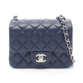 Chanel Navy Leather Shoulder Bag