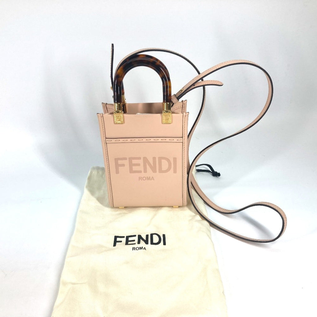 Fendi Beige Leather Handbag