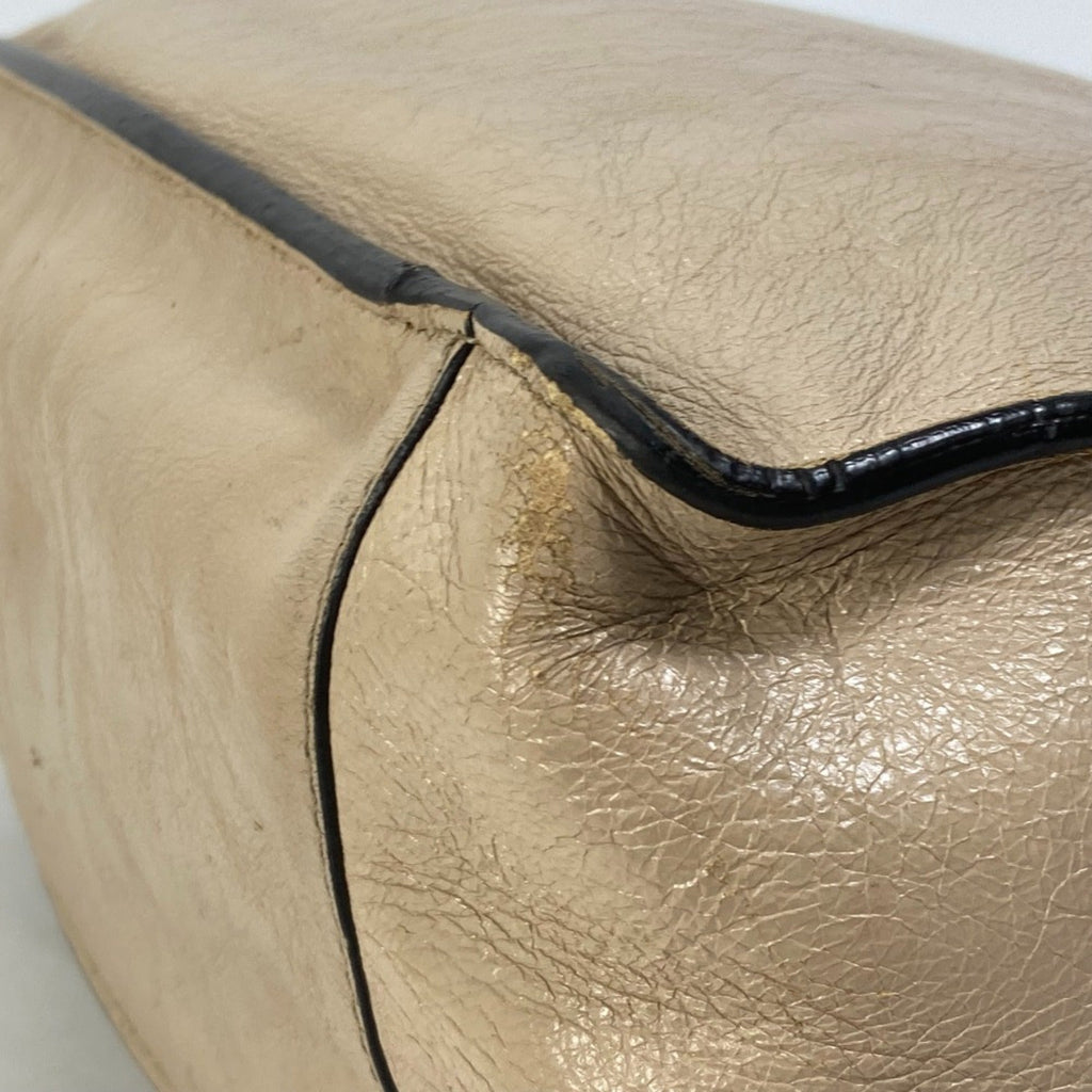 Fendi Beige Leather Shoulder Bag