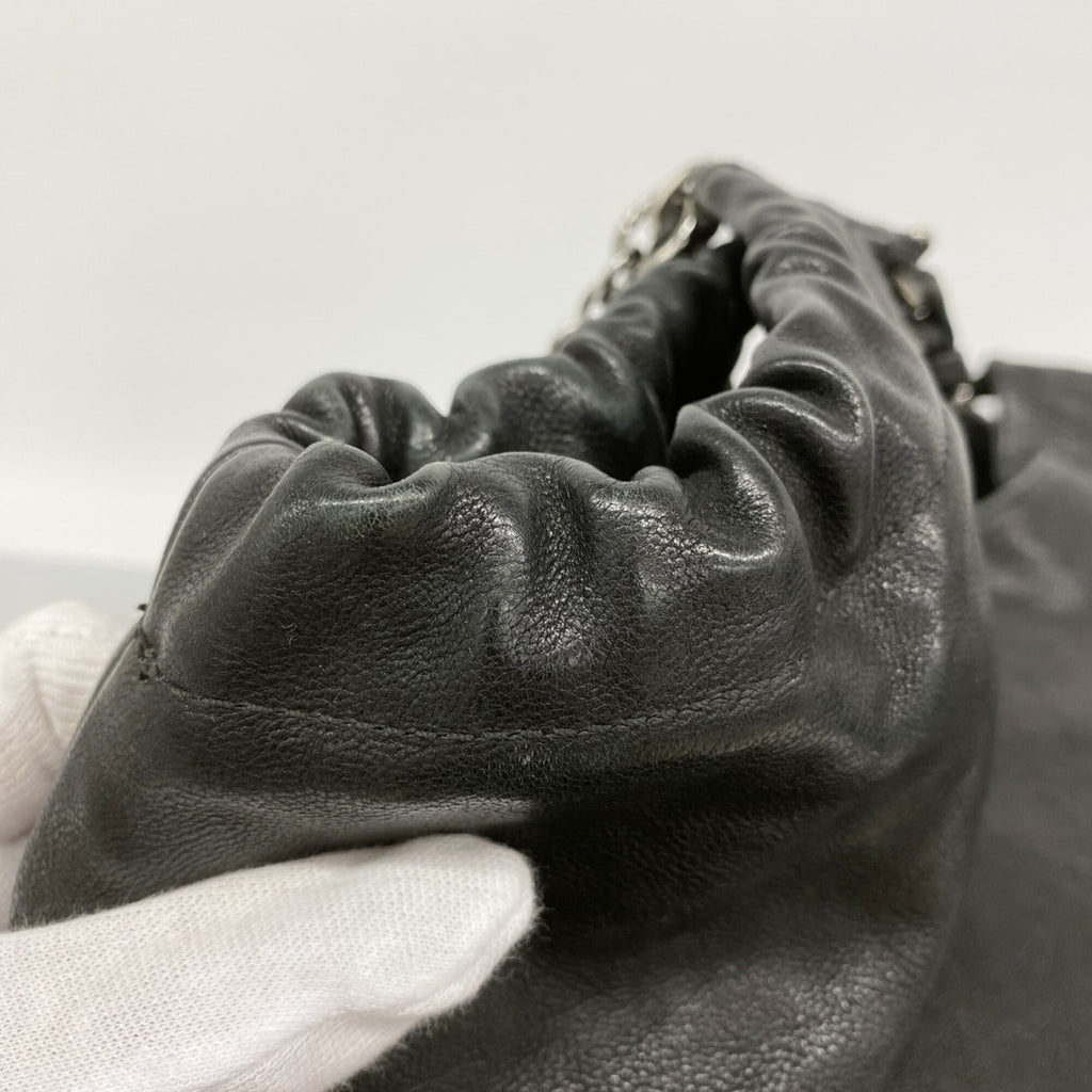 Chanel Black Leather Tote Bag