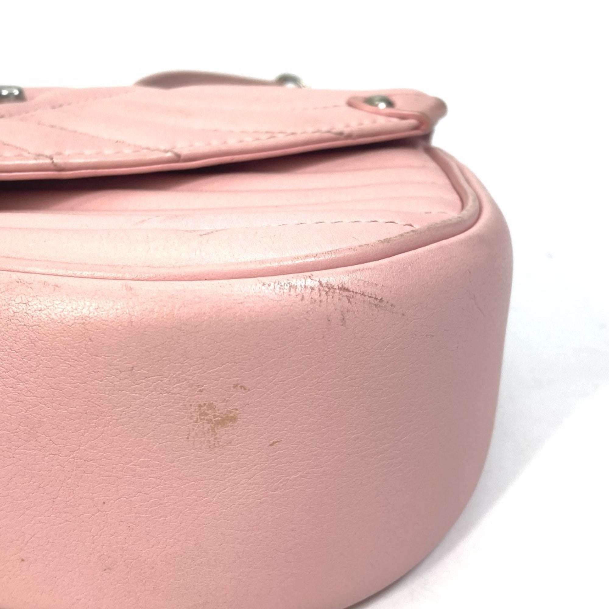 Louis Vuitton Pink Leather Handbag Shoulder Bag