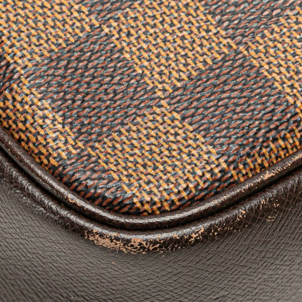 Louis Vuitton Brown Pvc Leather Handbag Pouch