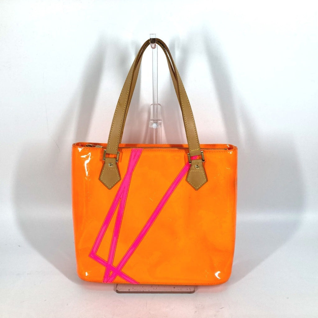 Louis Vuitton Monogram Vernis Orange Pink Monogram Vernis Shoulder Bag Tote Bag