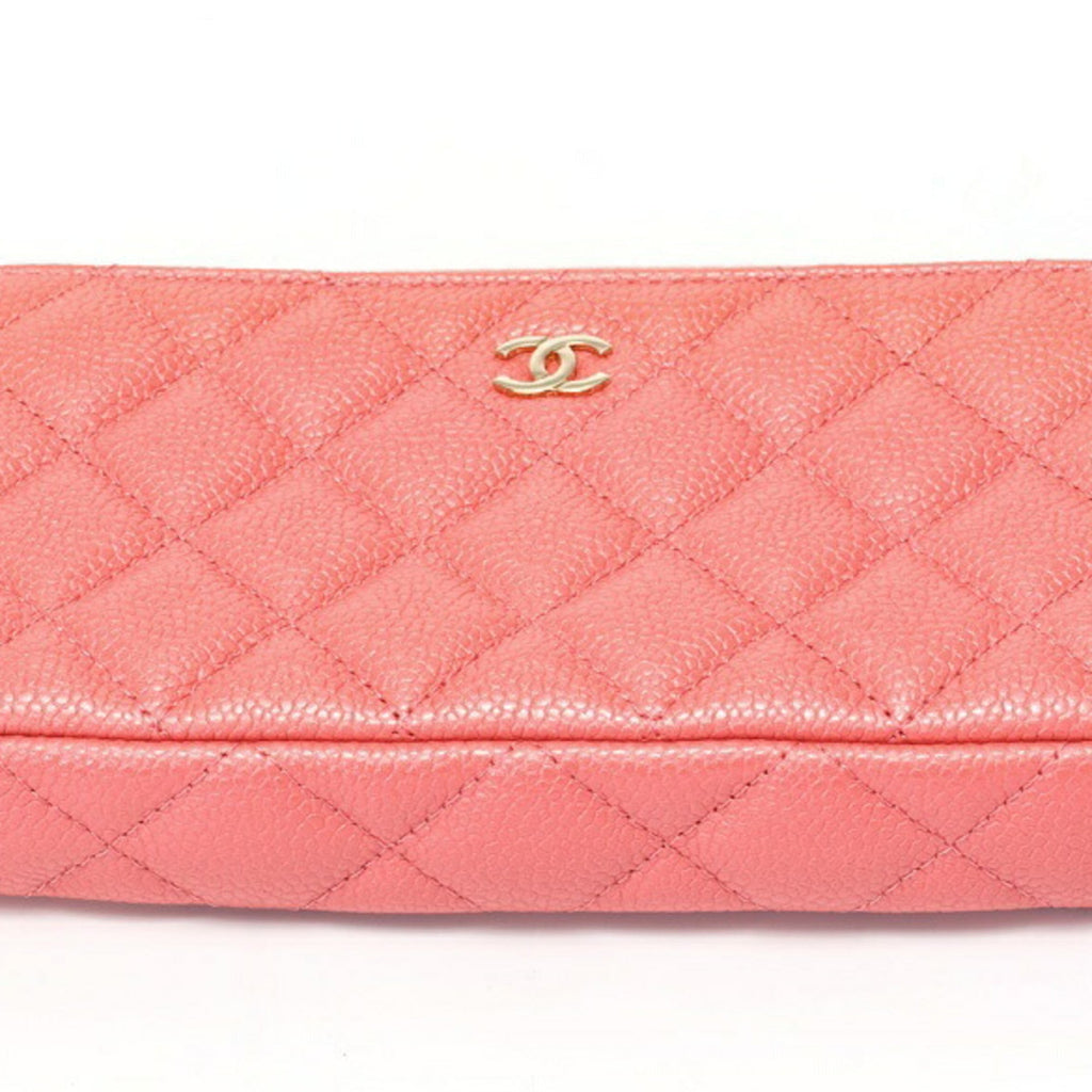 Chanel Pink Grained Calfskin Shoulder Bag
