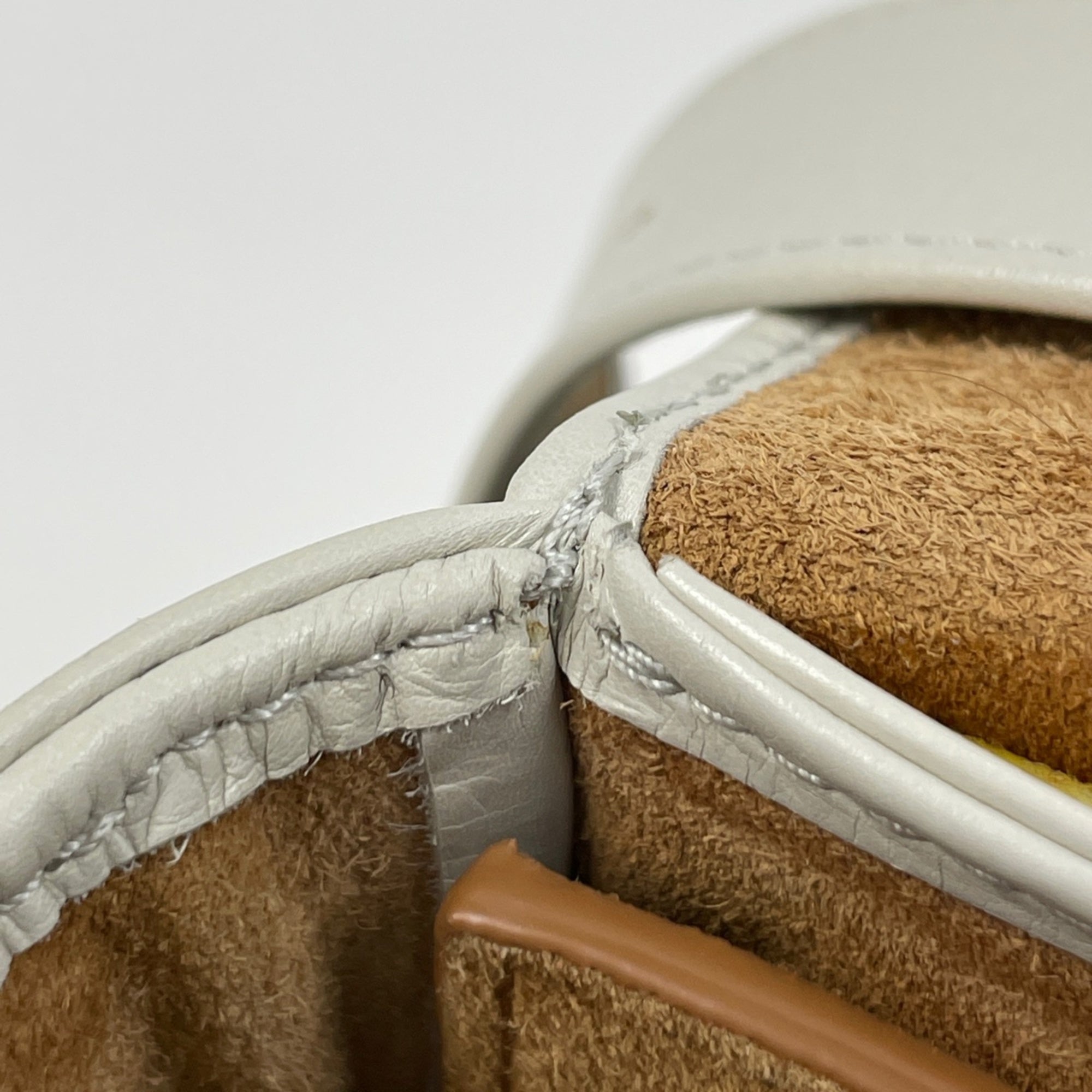 Bottega Veneta White Leather Shoulder Bag