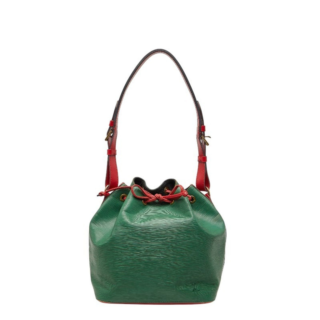 Louis Vuitton Green Red Color Leather Shoulder Bag