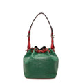 Louis Vuitton Green Red Color Leather Shoulder Bag