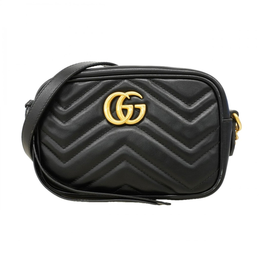 Gucci Black Leather Shoulder Bag (Pre-Owned)