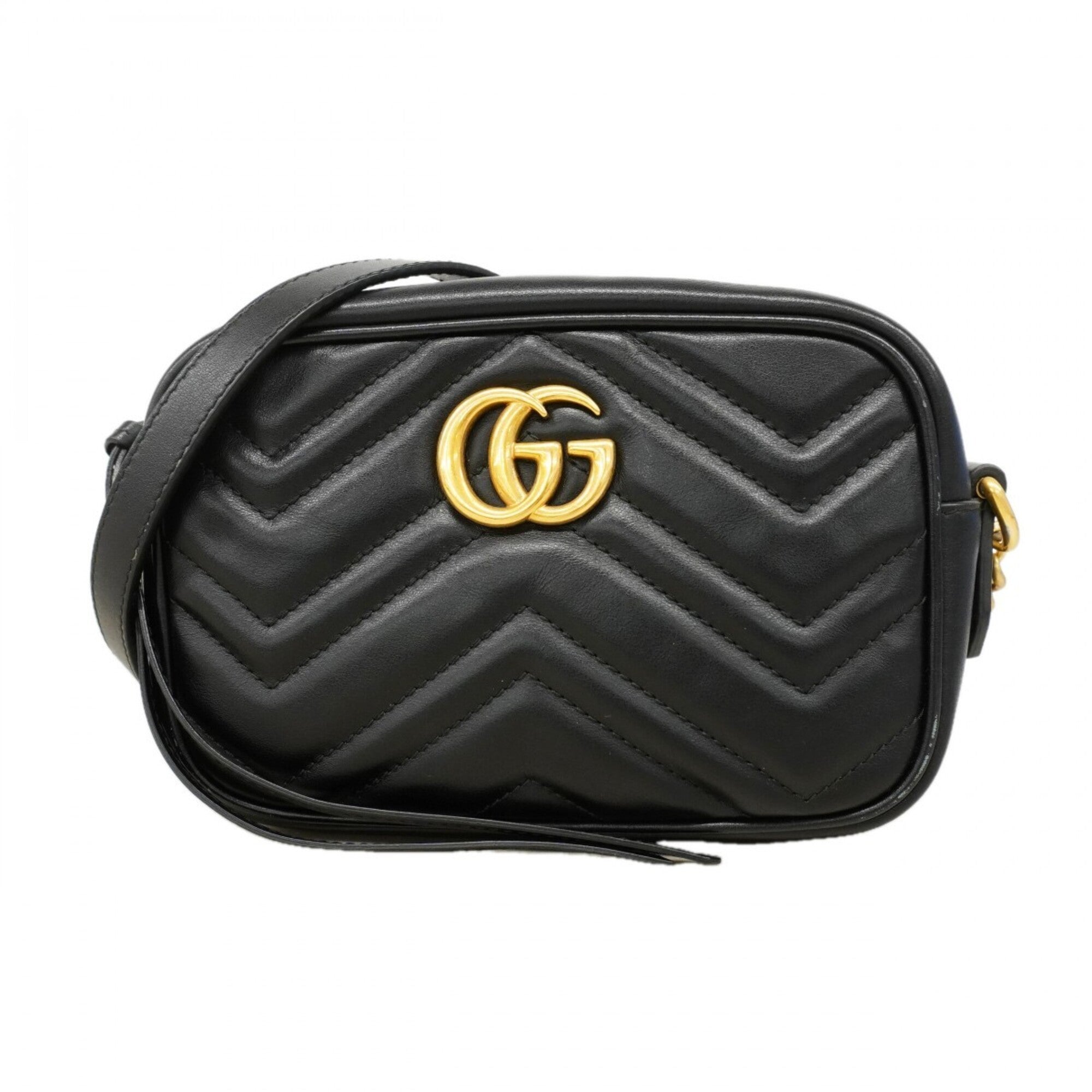 Gucci Black Leather Shoulder Bag (Pre-Owned)