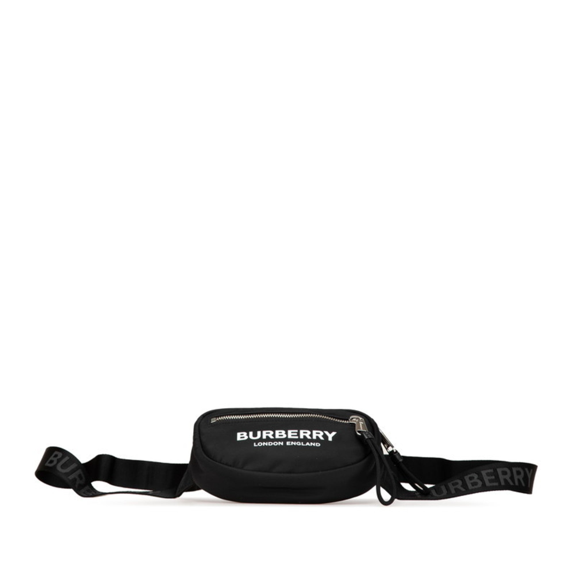 Burberry Black White Nylon Sling Bag