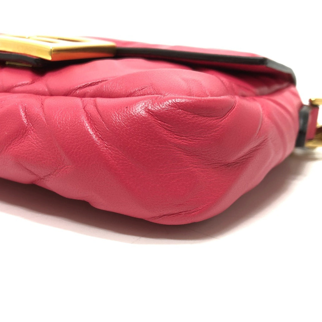 Fendi Pink Leather Shoulder Bag