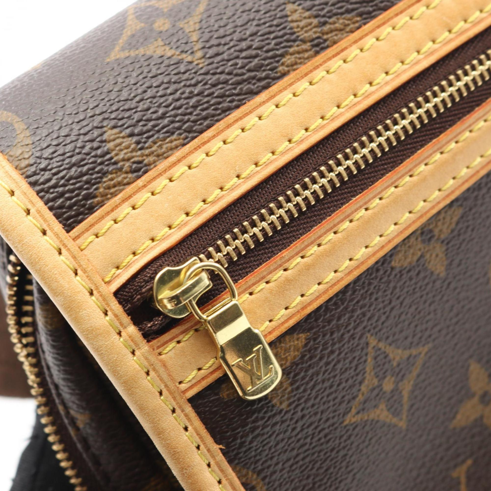 Louis Vuitton Brown Pvc Coated Canvas Leather Fanny Pack