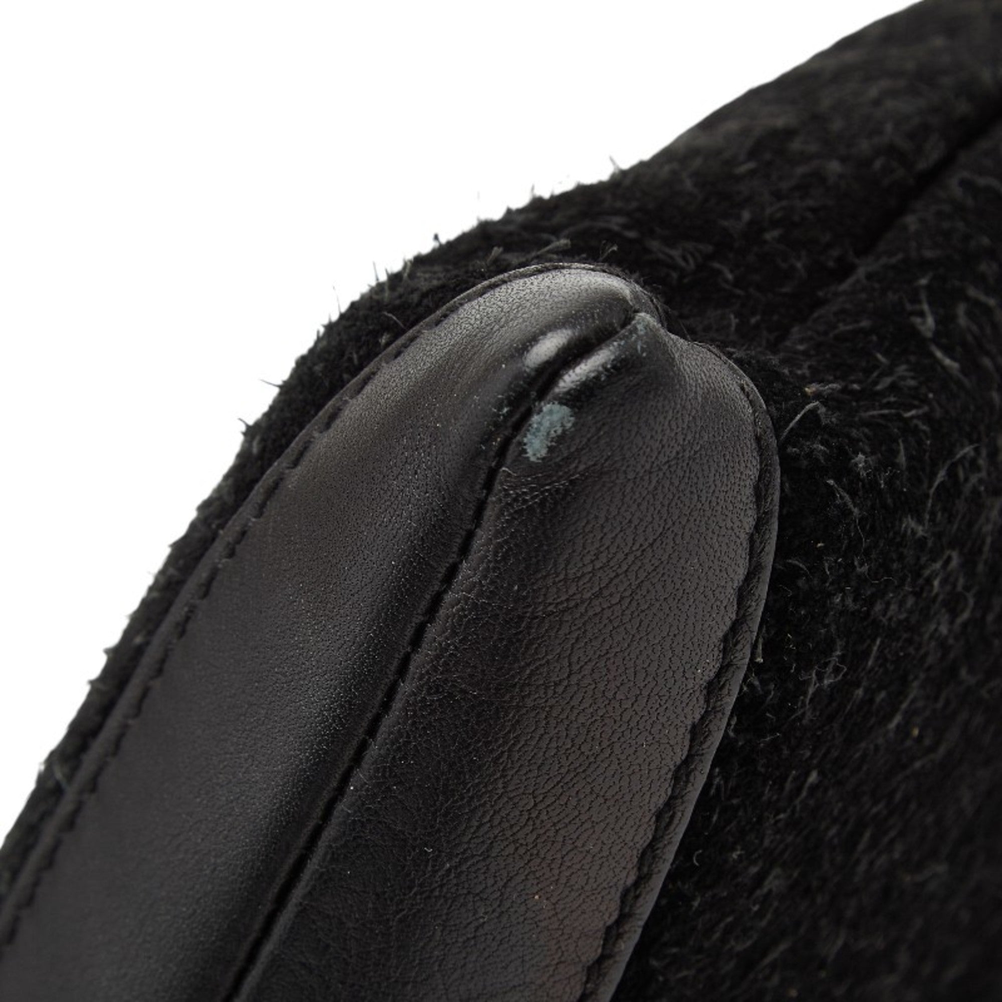 Balenciaga Black Suede Leather Clutch