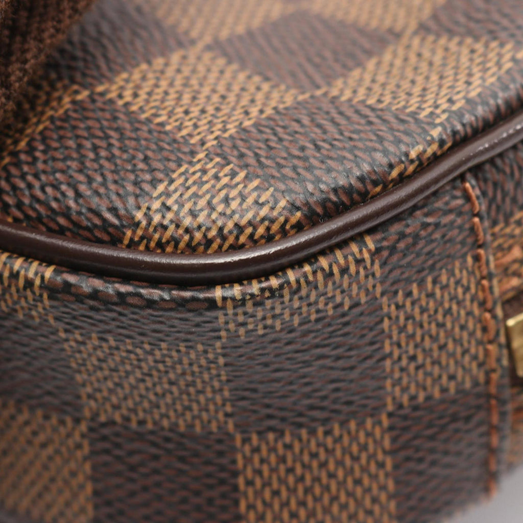 Louis Vuitton Brown Damier Canvas Coated Canvas Leather Fanny Pack Sling Bag