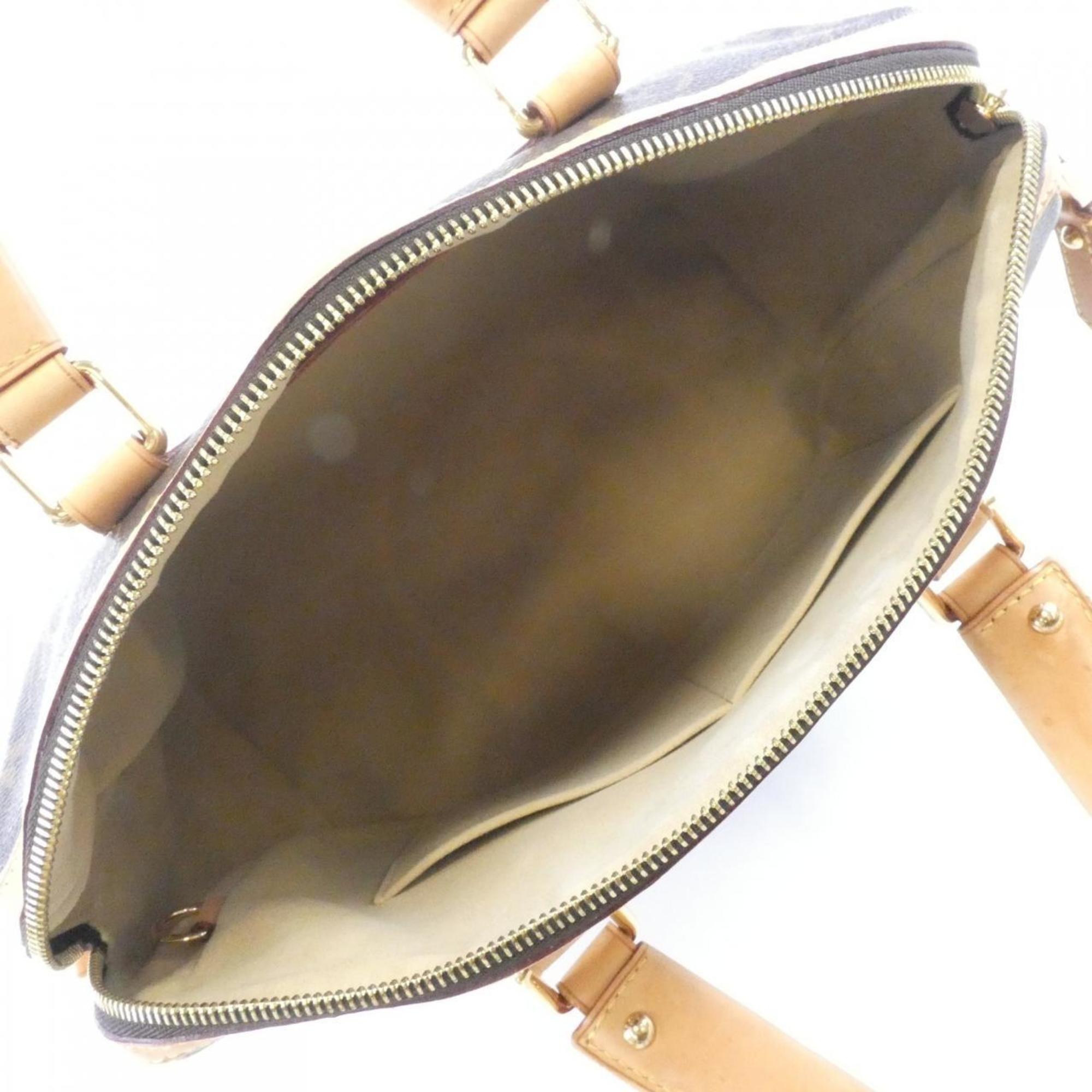 Louis Vuitton Marron Coated Canvas Handbag