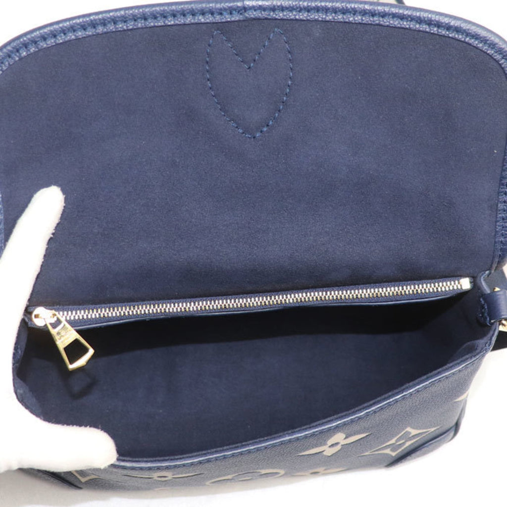 Louis Vuitton Beige Navy Monogram Empreinte Shoulder Bag