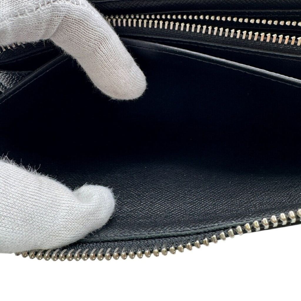 Louis Vuitton Black Leather Long Wallet