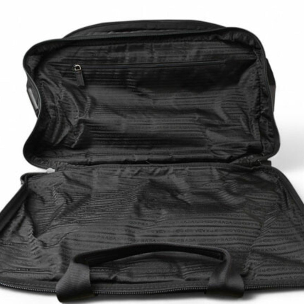 Prada Black Nero Nylon Boston Bag Shoulder Bag