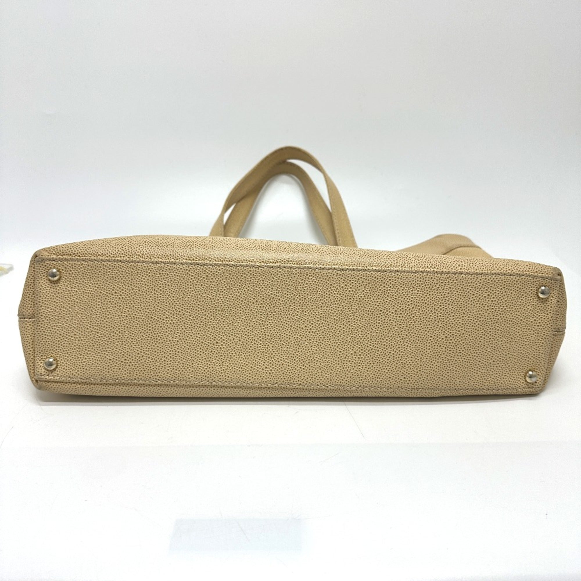 Chanel Beige Leather Tote Bag