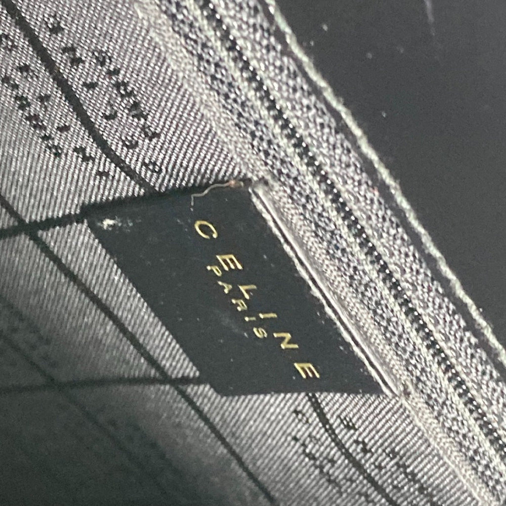 Celine Black Leather Shoulder Bag