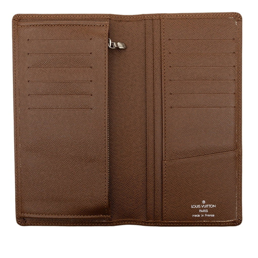 Louis Vuitton Brown Leather Long Wallet