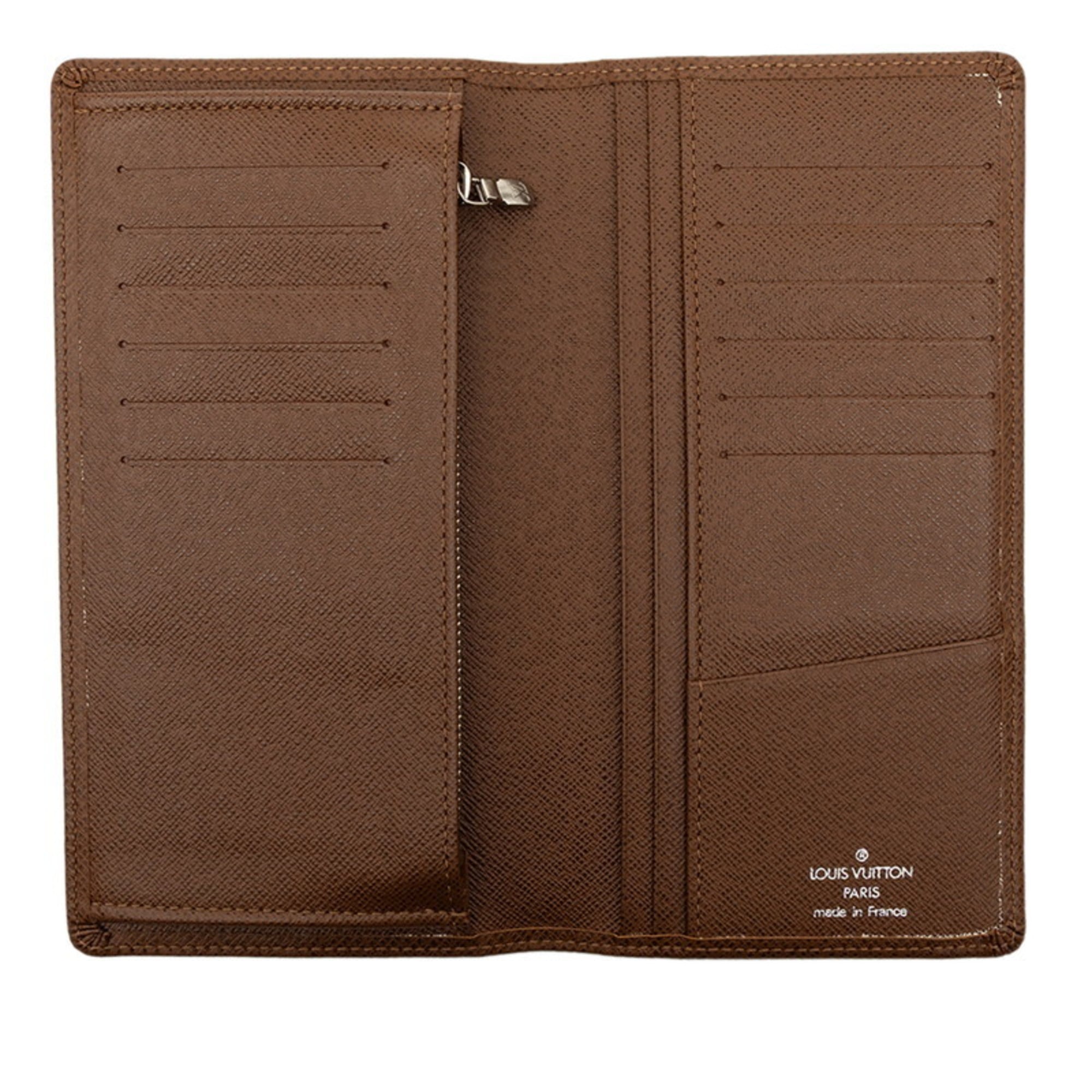 Louis Vuitton Brown Leather Long Wallet