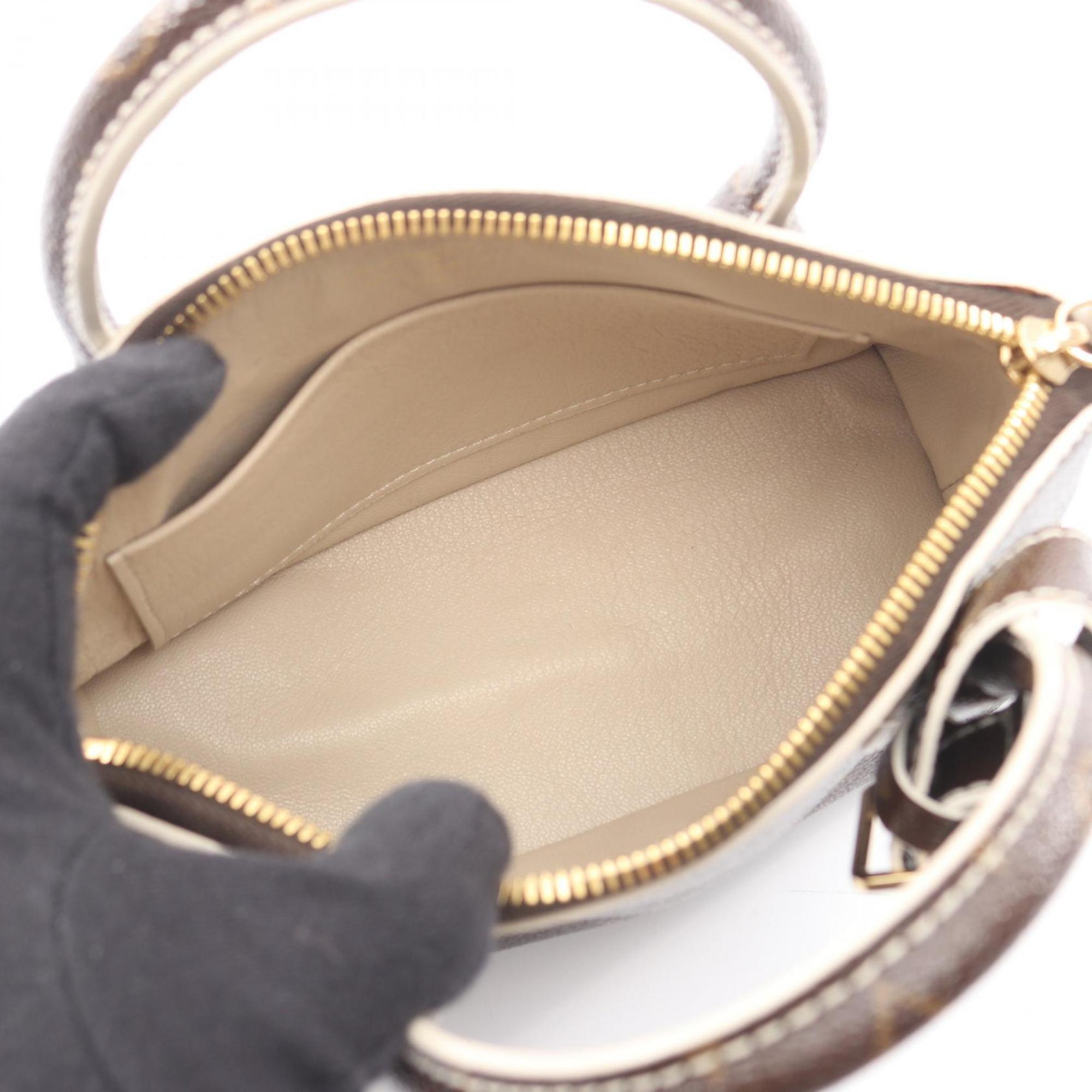 Louis Vuitton Brown Coated Canvas Handbag
